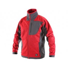 Pánská softshell bunda FRESNO, červeno-šedá Pánská softshell bunda FRESNO, červeno-šedá