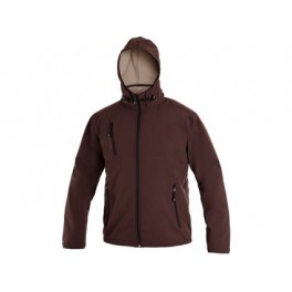 Pánská softshell bunda NASHVILLE, hnědá Pánská softshell bunda NASHVILLE, hnědá