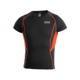 Pánské funkční tričko COMFORT, kr. rukáv, černo-oranžové