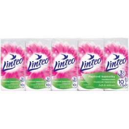 Papírové kapesníky LINTEO SATIN, 3-vrstvé