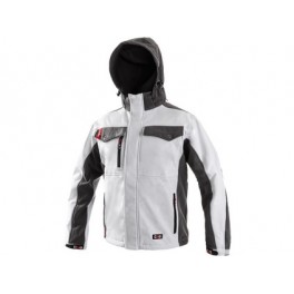 Pánská softshell bunda TULSA, bílo-šedá Pánská softshell bunda TULSA, bílo-šedá