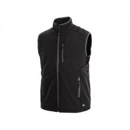 Pánská softshell vesta TOPEKA, černá Pánská softshell vesta TOPEKA, černá