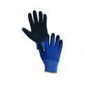 Povrstvené rukavice MAGNA, modro-černé
