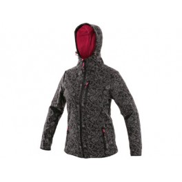 Dámská softshell bunda CHARLSTON, černo-růžová Dámská softshell bunda CHARLSTON, černo-růžová