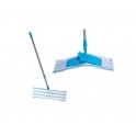 Plochý mop CLEAN ACTION, bílo-modrý