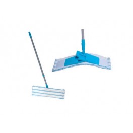 Plochý mop CLEAN ACTION, bílo-modrý